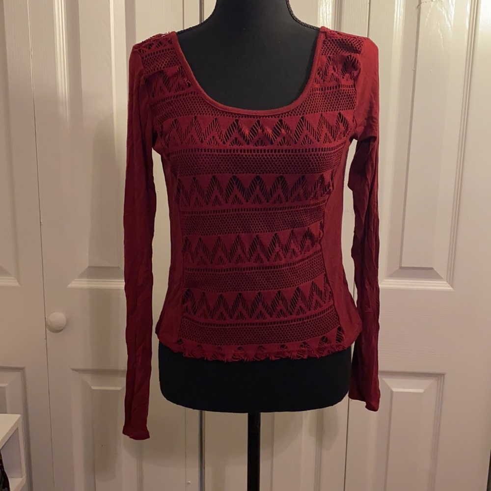 Double zero Long sleeve with lace in the front and back
